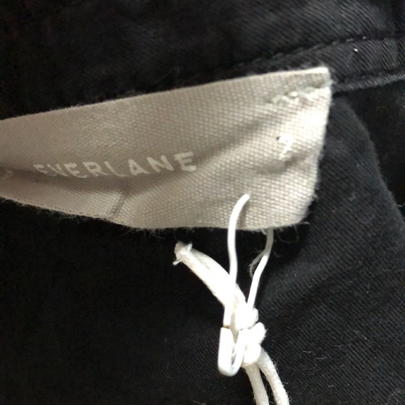 Everlane Silky Cotton Relaxed Shirt Black New 2 - Picture 5 of 7